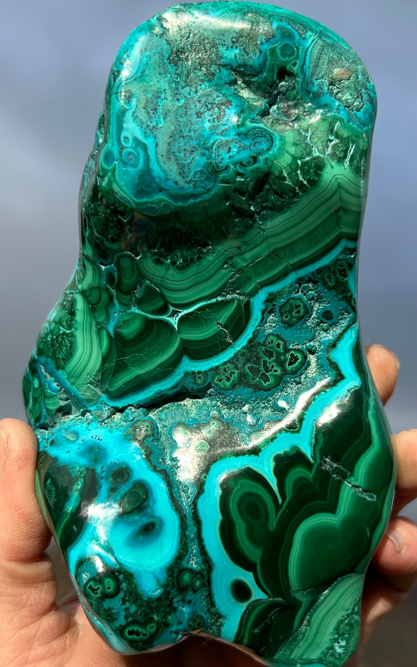 Malachite with Chrysocolla