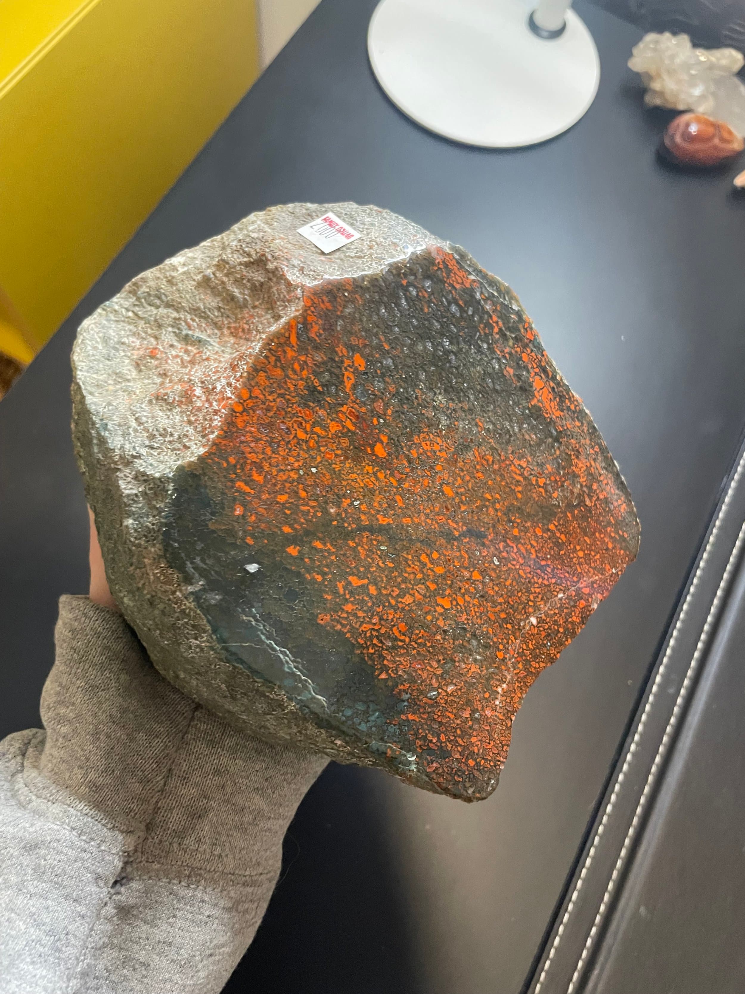 Incredible Deep Red Polished Dinosaur Gem Bone Specimen 4+Lb - Agatized Dinosaur Bone