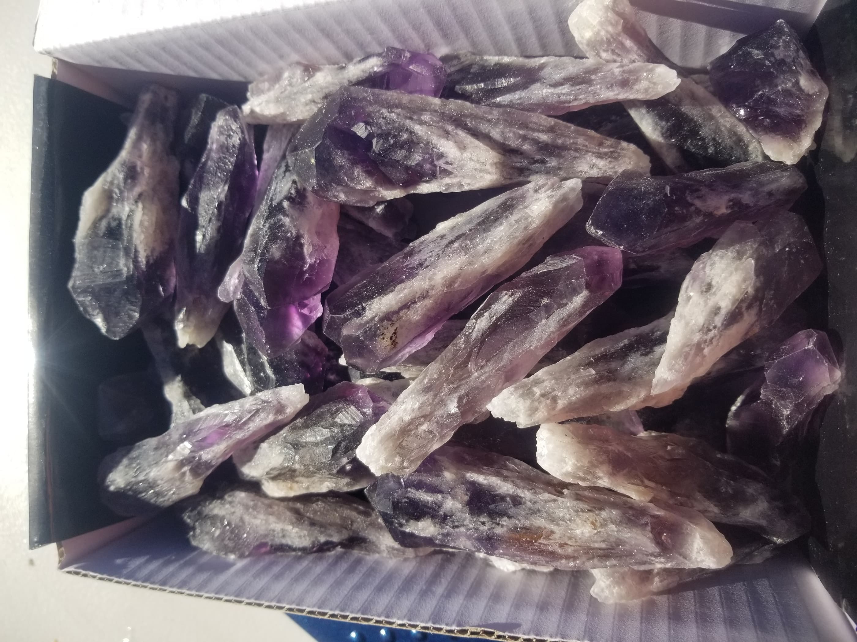 Wholesale - Dragons Tooth Amethyst Bahia or Elestial Root Amethyst 1Lb Lot