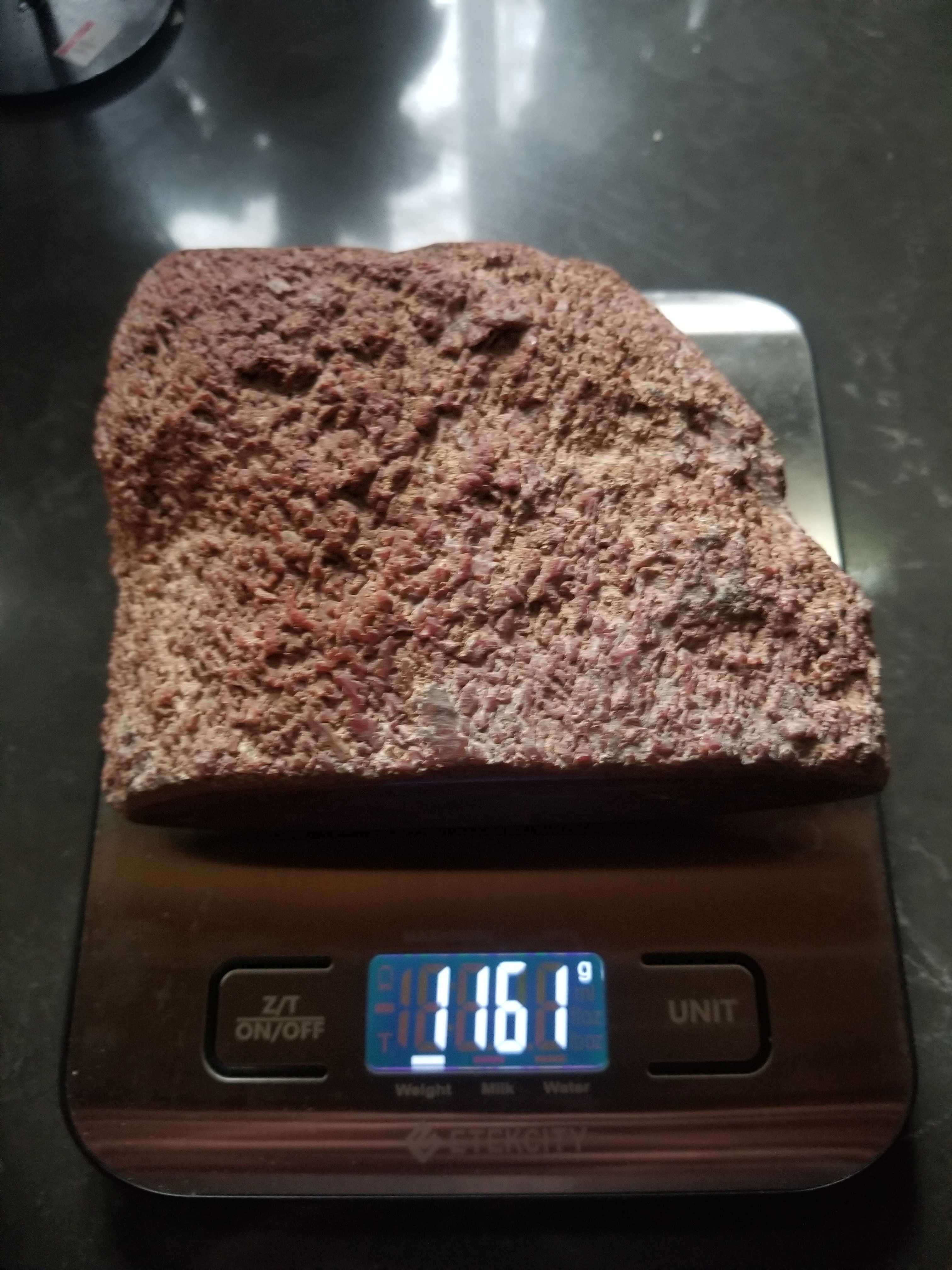 Beautiful Agatized Dinosaur Gem Bone Deep Red Natural Specimen Rough/Unpolished 1161g Very Solid
