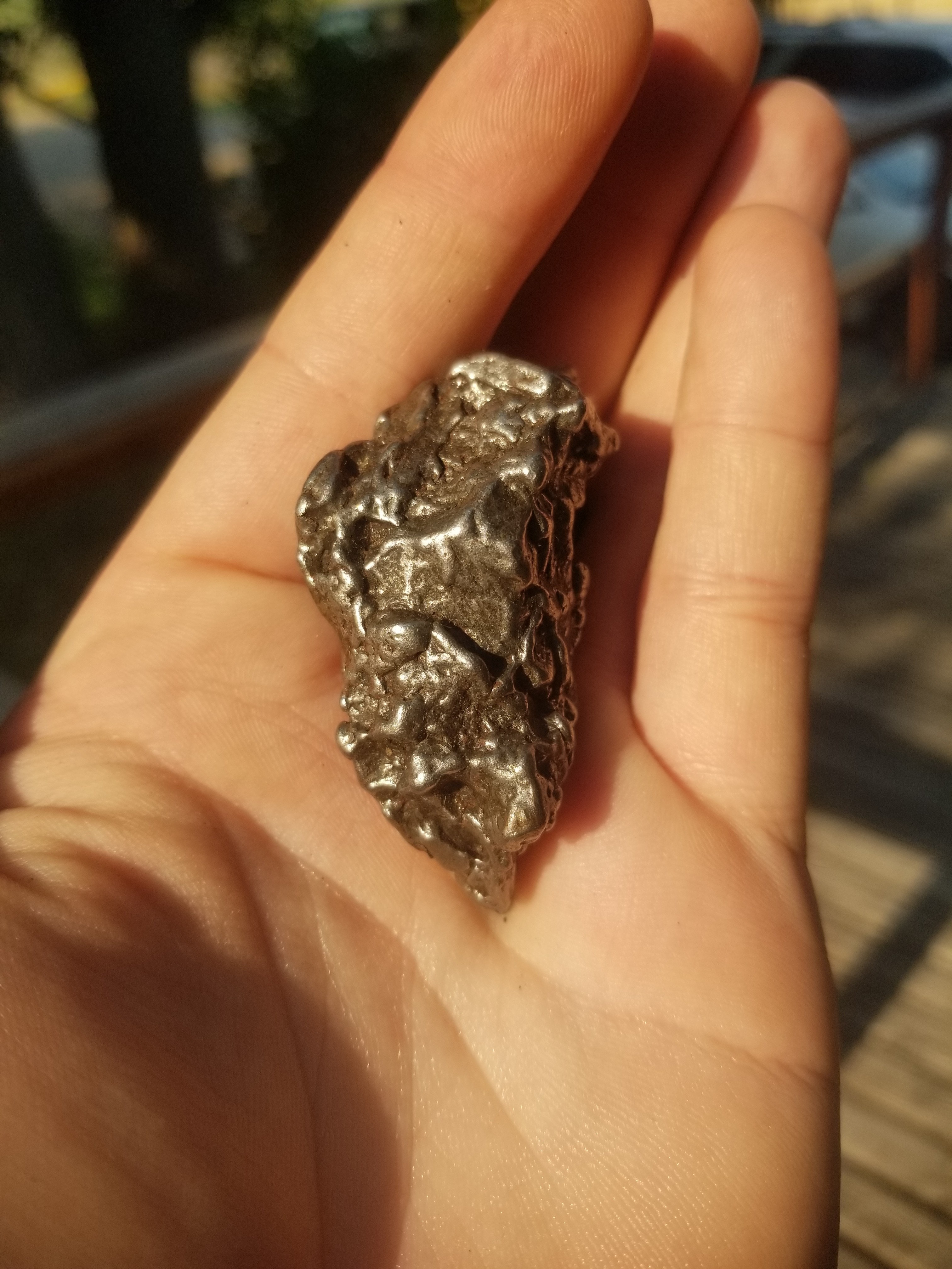 Beautiful Campo del Cielo Meteorite Specimen Natural 109g Argentina Renowned Widmanstätten Pattern