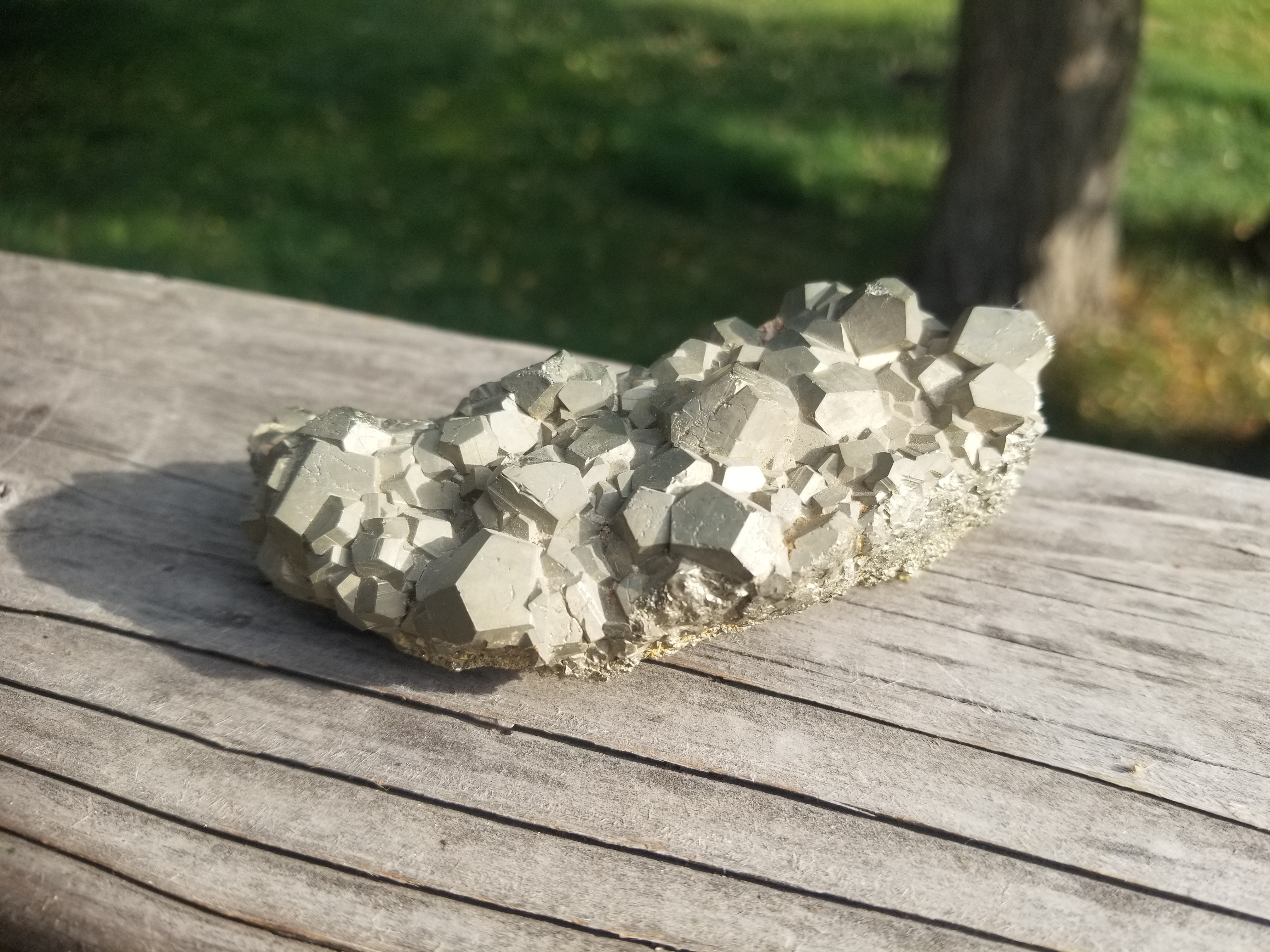 Beautiful Rare Dodecahedron Pyrite Crystal Cluster Lark Utah, Bingham Canyon Ghost Town 13oz