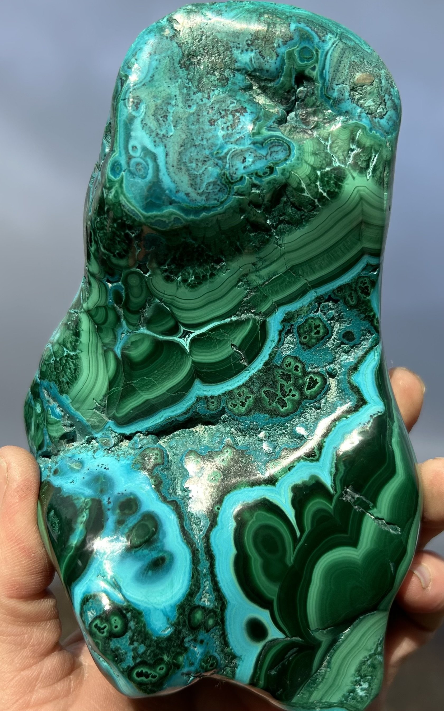 Malachite with Chrysocolla